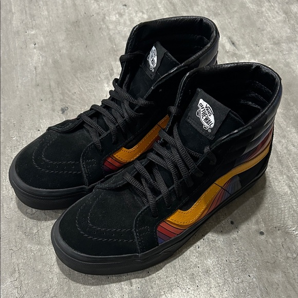 VANS Sk8-Hi Refract Black + Multicolor Skate Sneakers Men’s 4.5 Women’s 6 - Picture 4 of 10